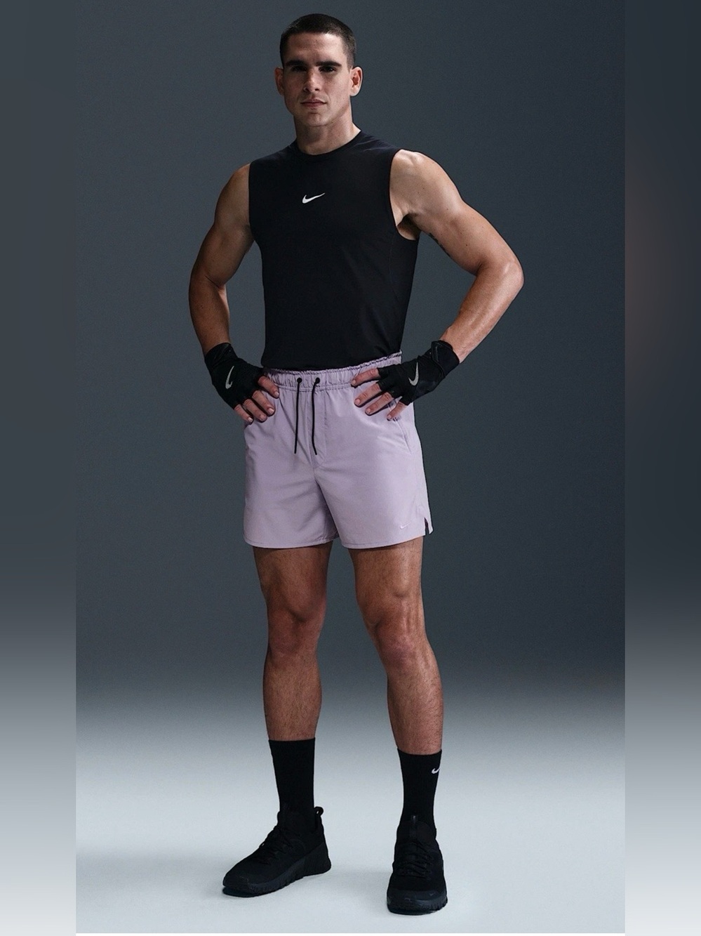 Nike Dri Fit Unlimited Men's Training Shorts Lavender Purple DV9336-515